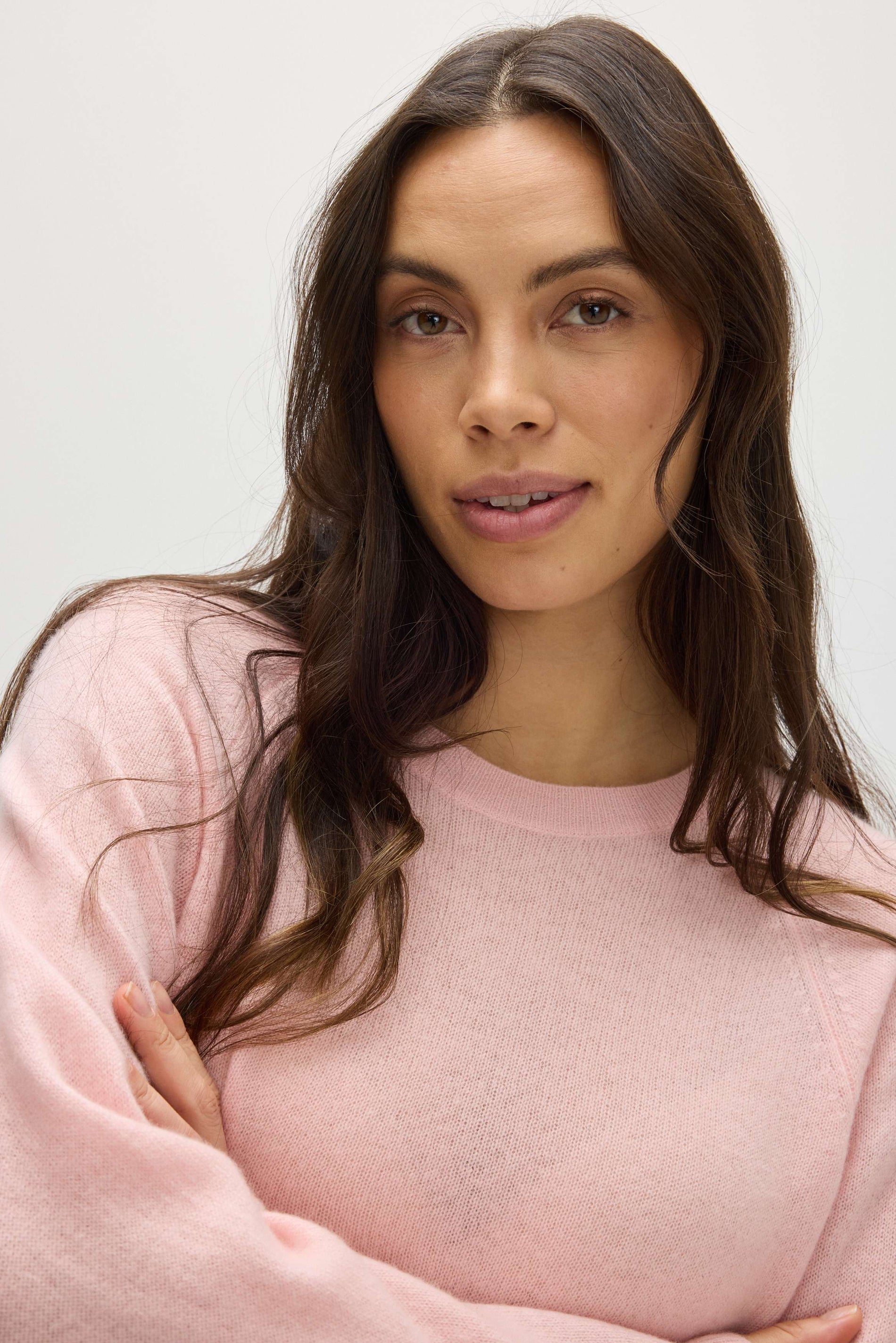 Davida Raglan Oversized Sweater Loose Tension Sweaters Pink