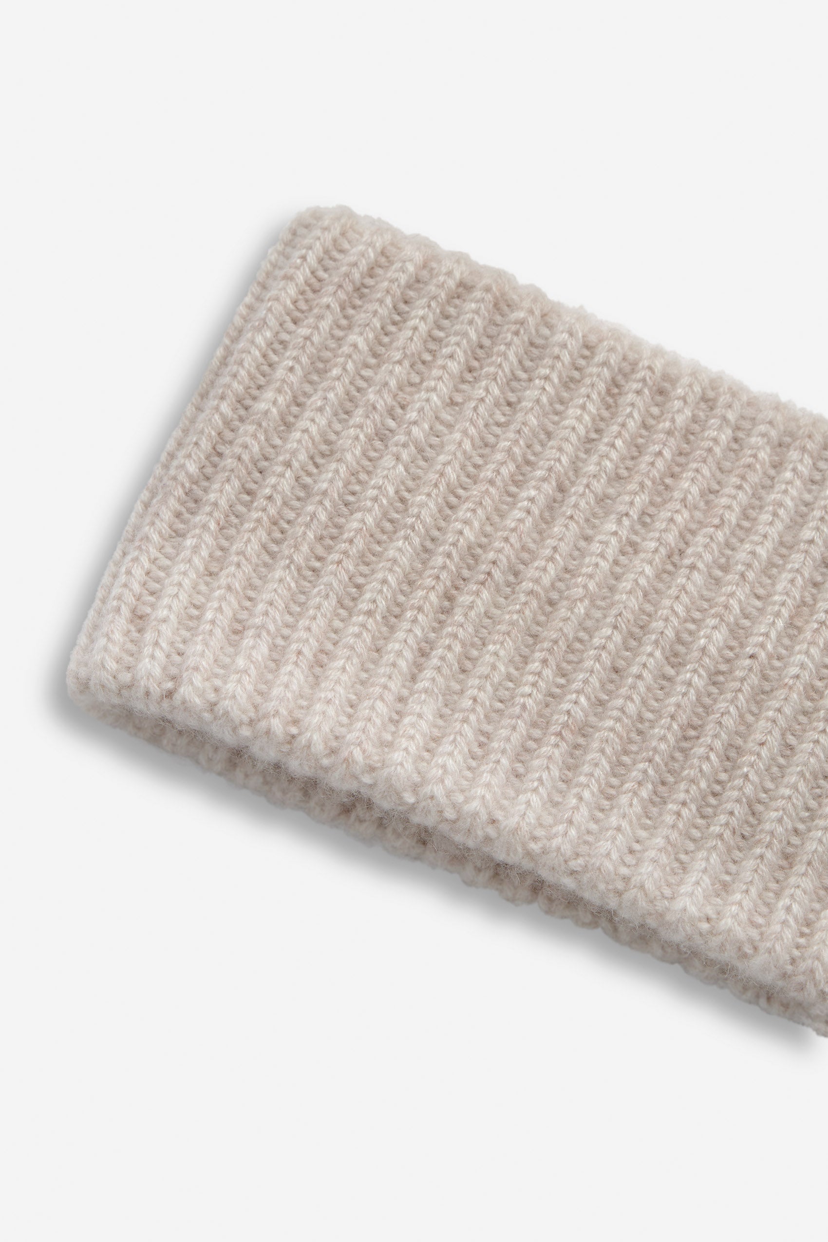 Davida Rib Headband Hat Light Beige