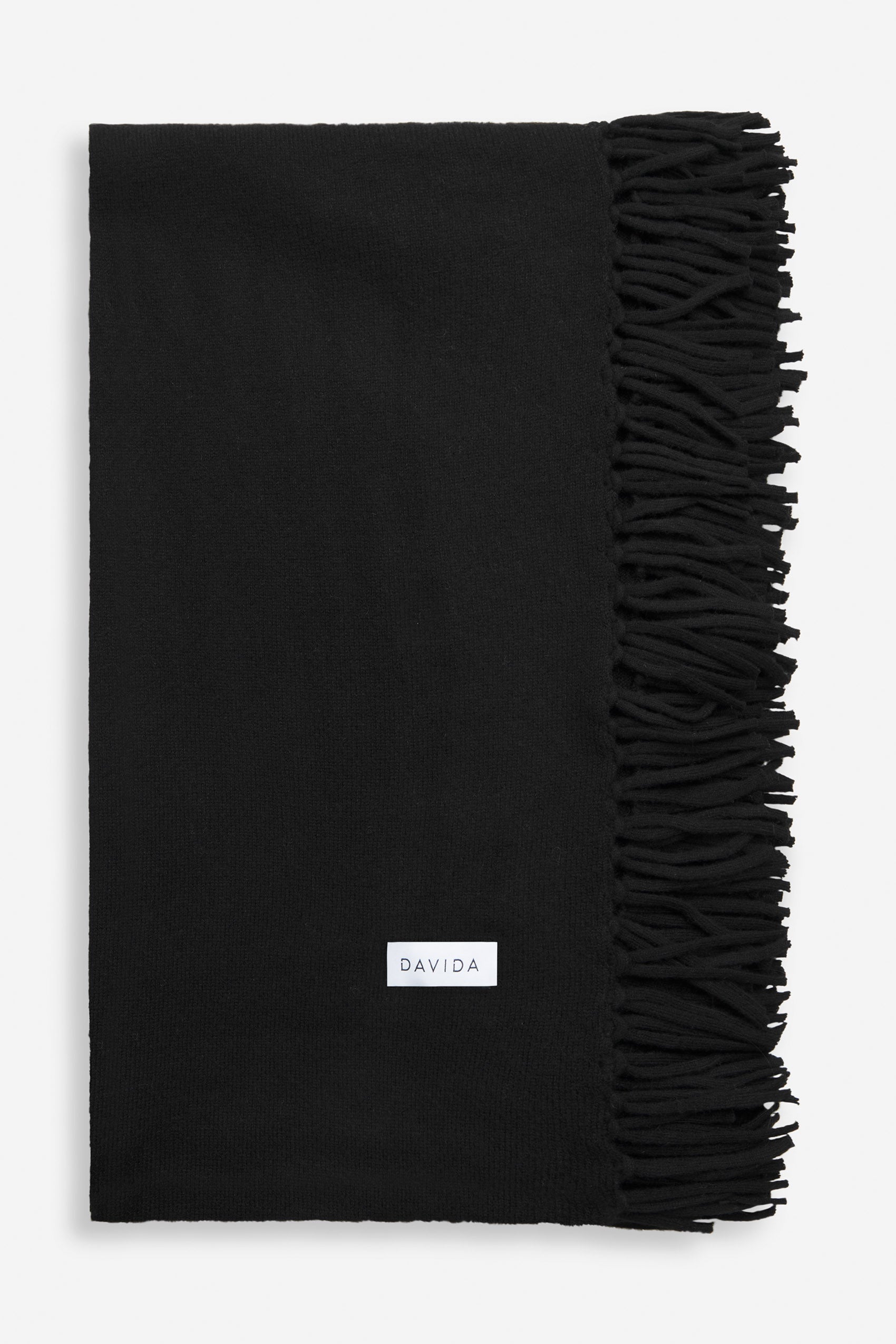 Davida Scarf Fringes Scarf Black