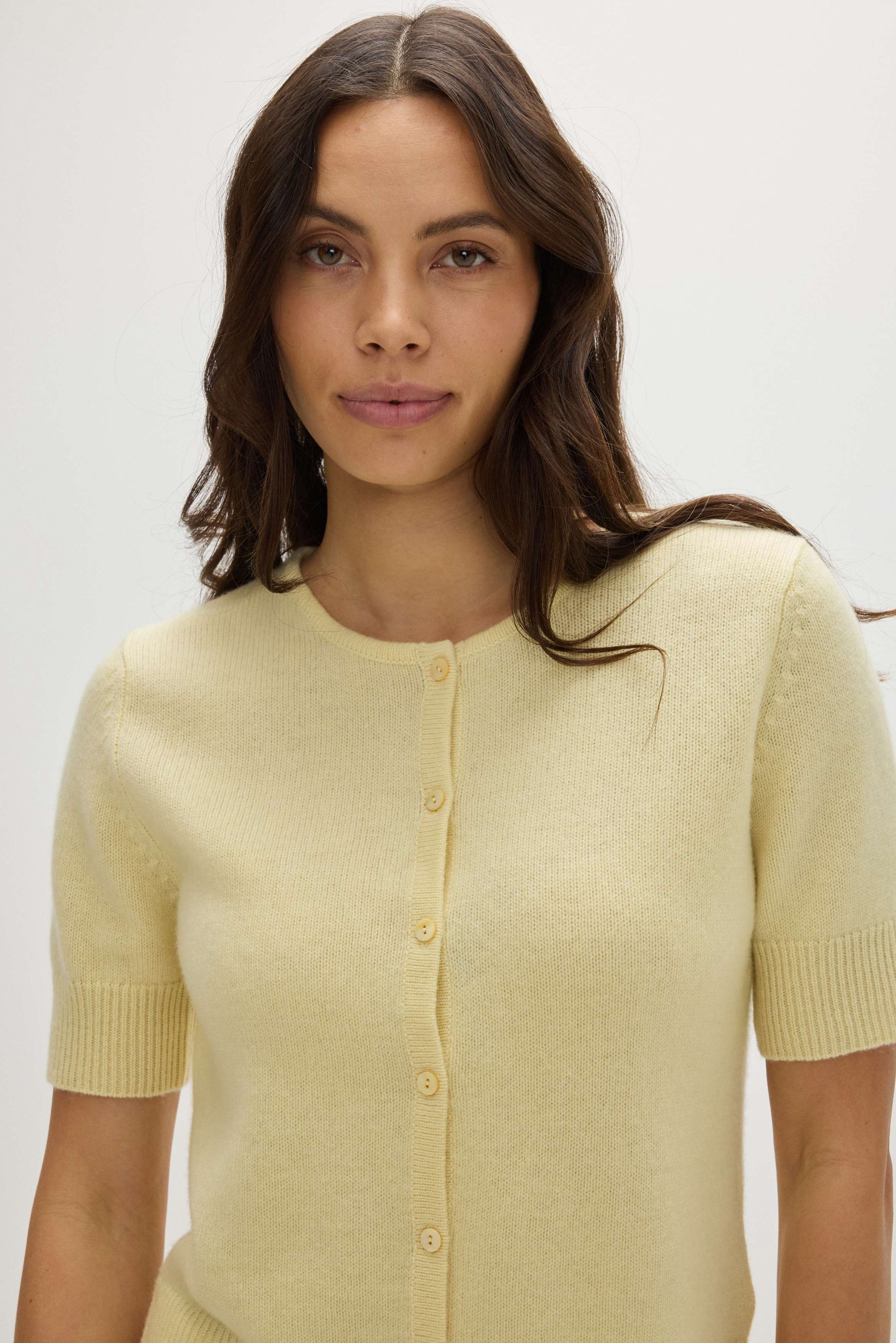 Davida Short Sleeve Boxy Cardigan Cardigans Citrus