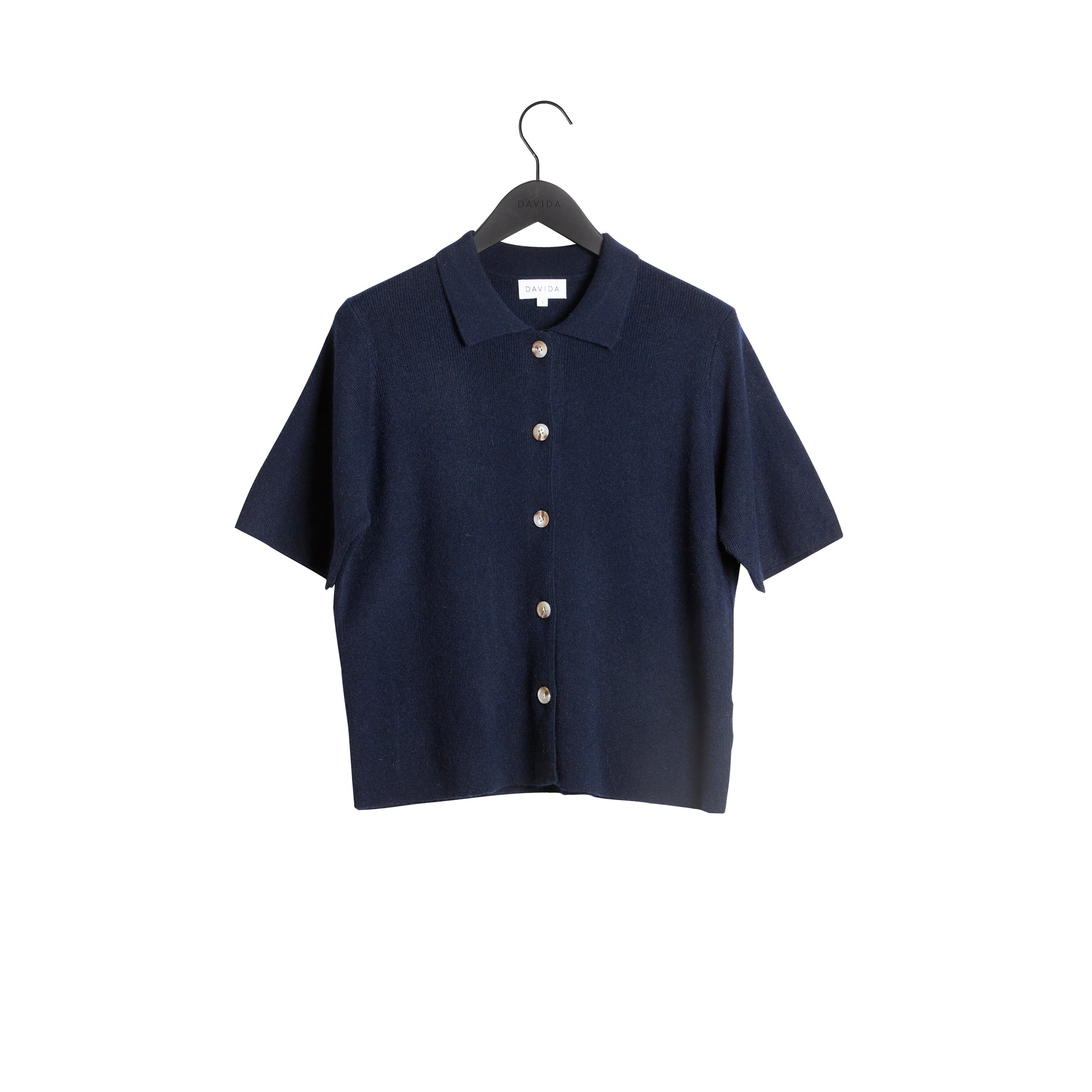 Davida Short Sleeve Cardigan Cardigans Navy