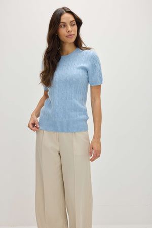 T-Shirt Cable - Blue Fog