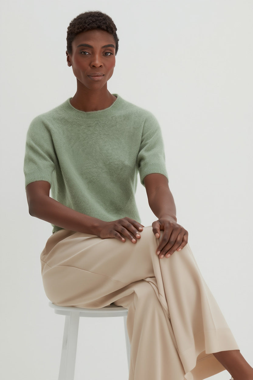 Davida T-shirt Oversized Sweaters Sage