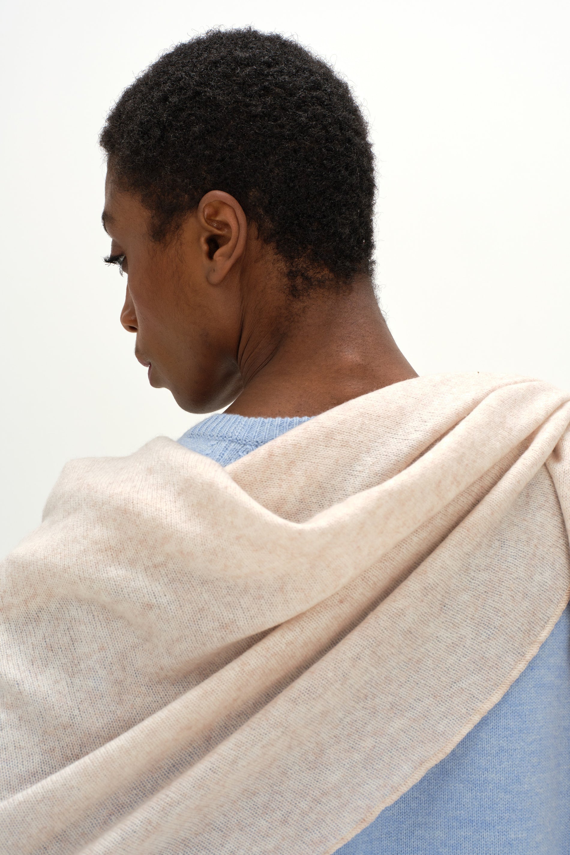 Davida Triangle Scarf Scarf Light Beige