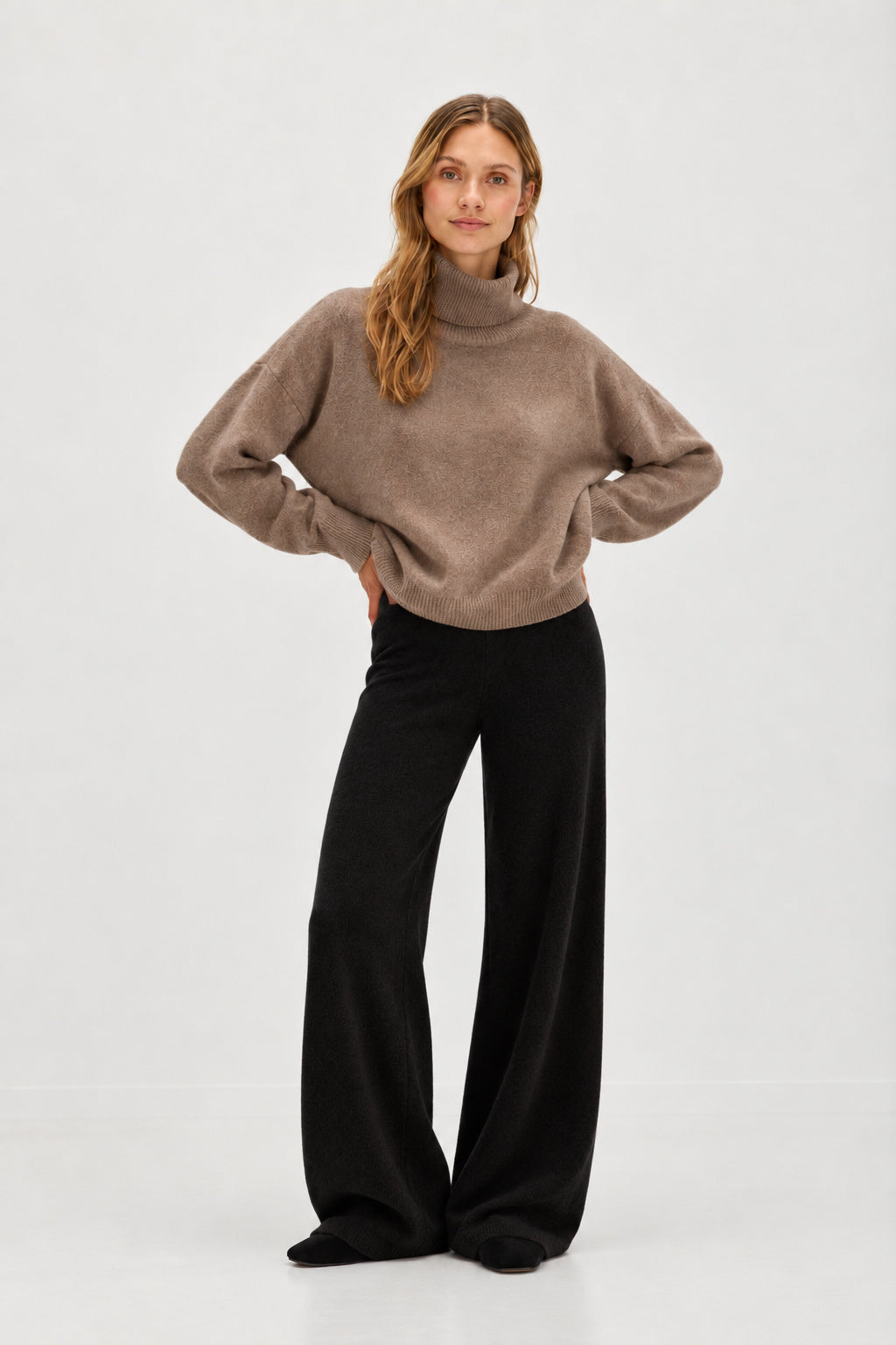 Davida Wide Pants Pants Black