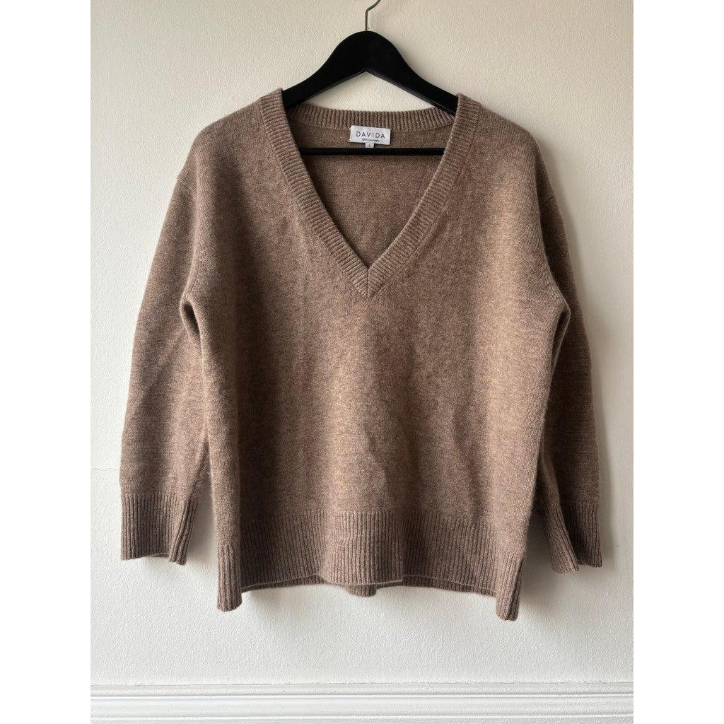 Davida chunky v-neck sweater Sweaters Mink