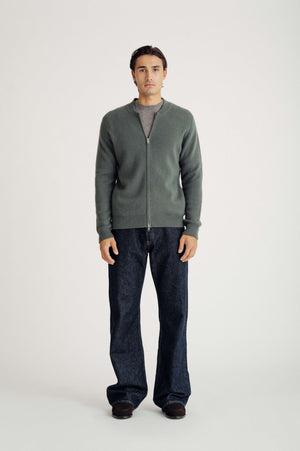 man bomber jacket - Hunter's Green