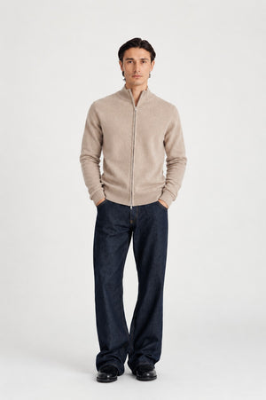 man full zip - Sand