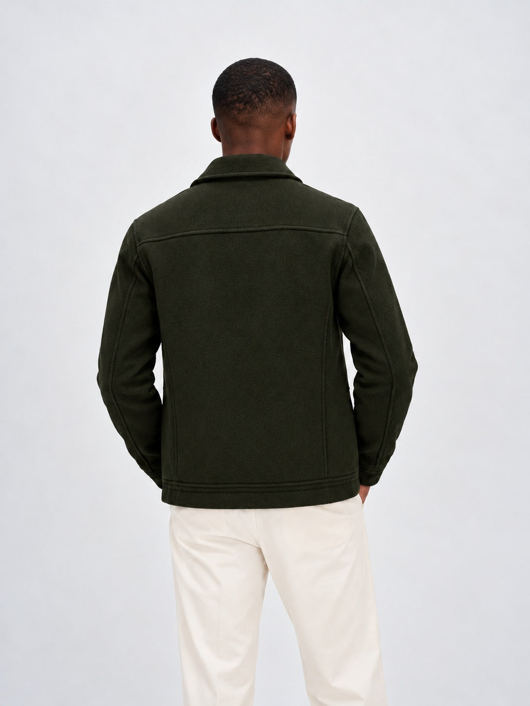 Davida man woven army jacket Outerwear Army Green