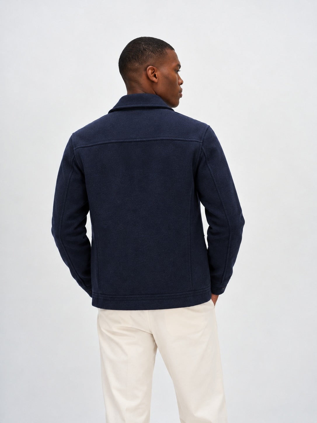 Davida man woven army jacket Outerwear Navy