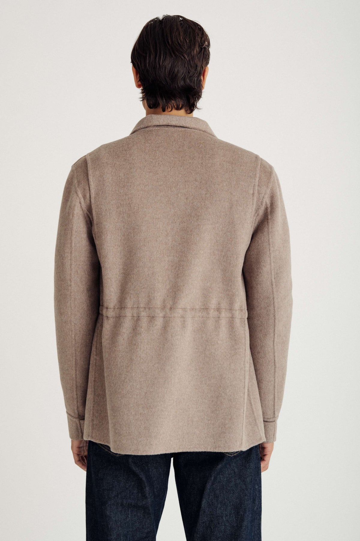 Davida man woven army jacket Outerwear Sand