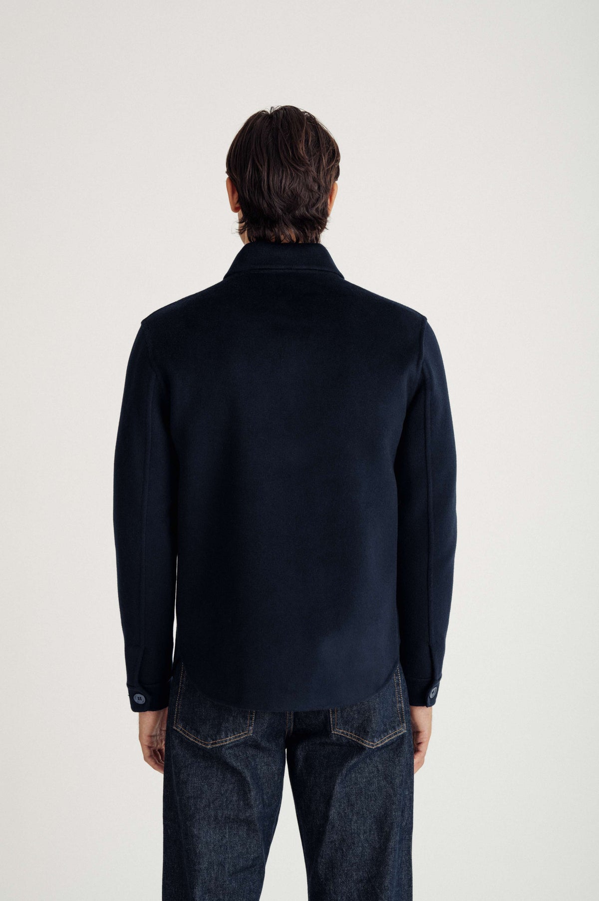 Davida man woven overshirt jacket Outerwear Navy