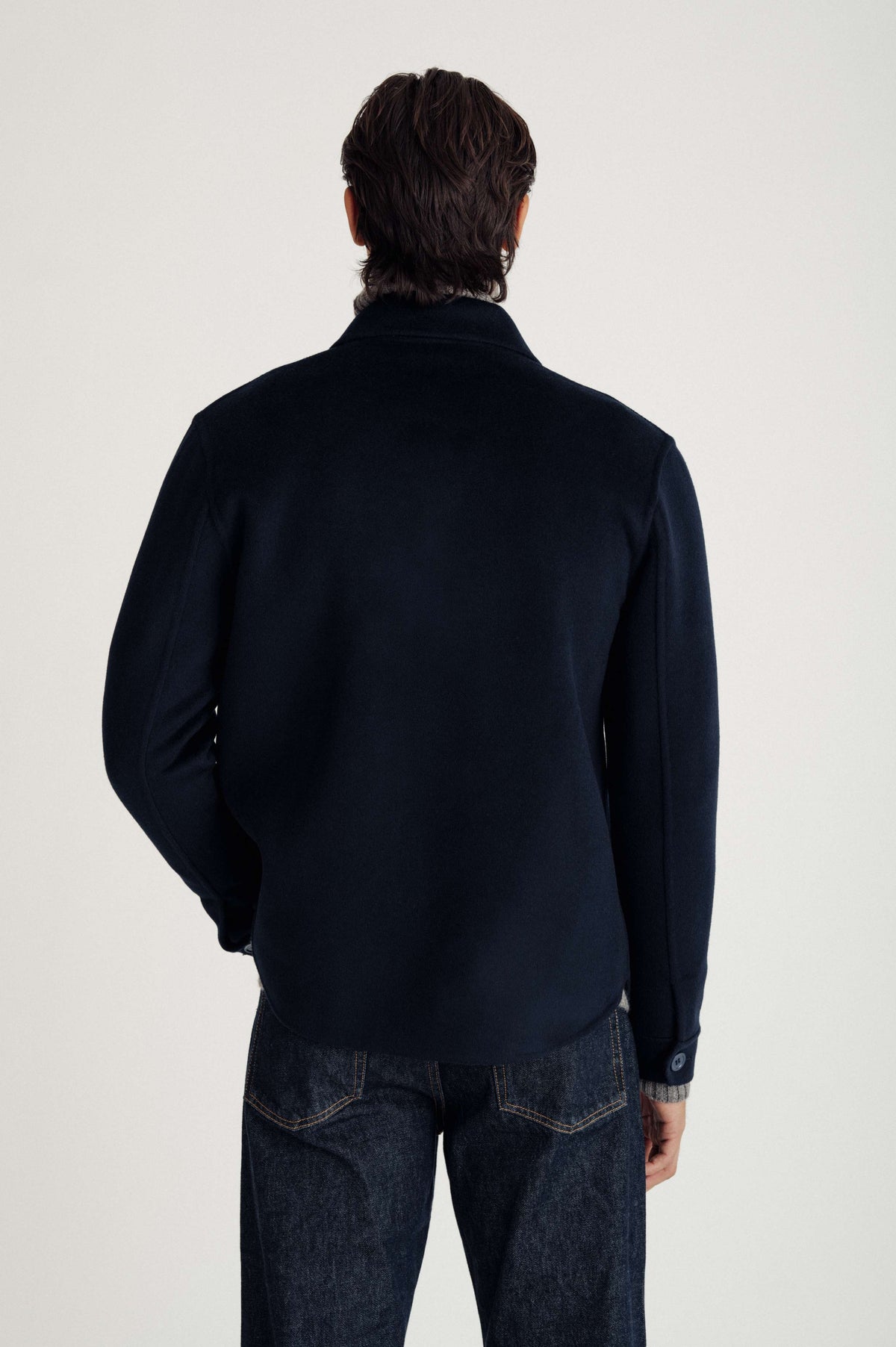Davida man woven overshirt jacket Outerwear Navy