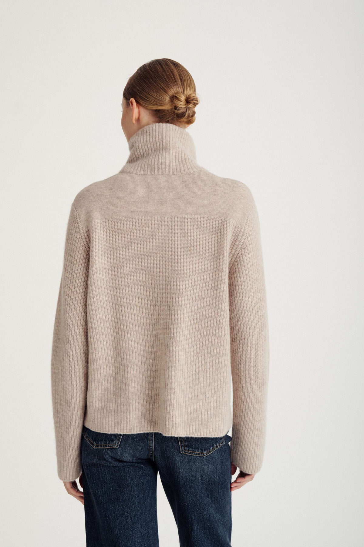 Davida pocket zip jacket Cardigans Sand