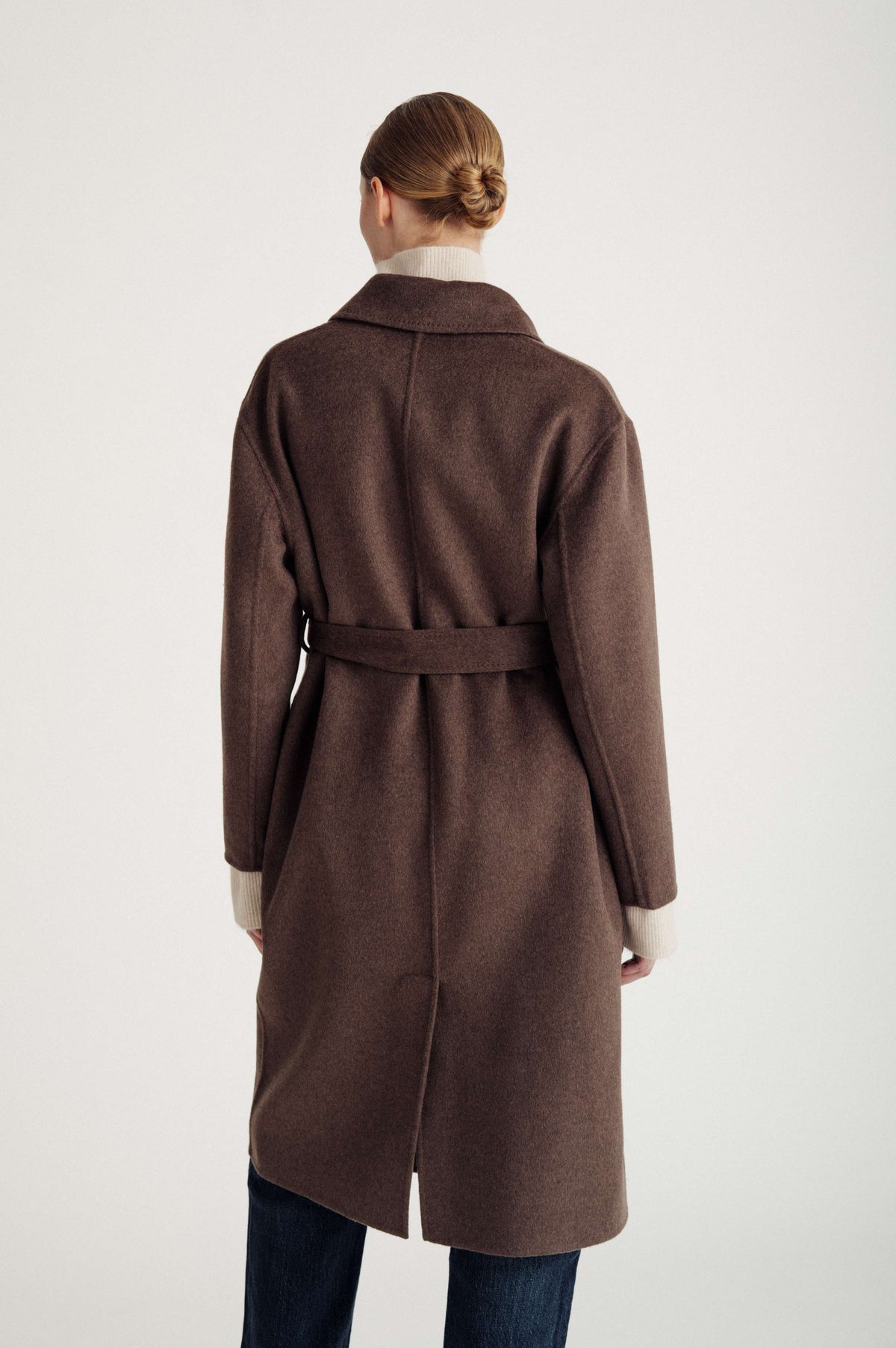 Davida woven coat Outerwear Cacao