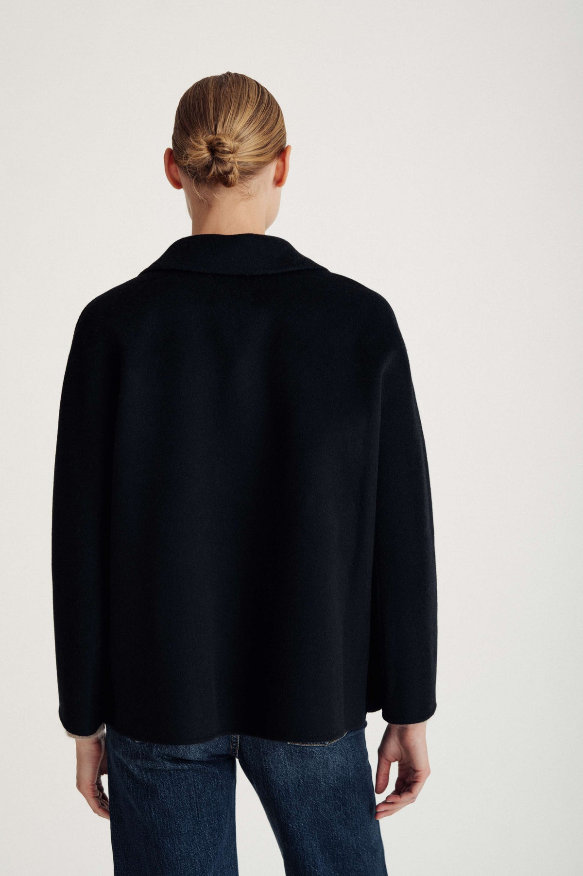 Davida woven jacket Outerwear Black