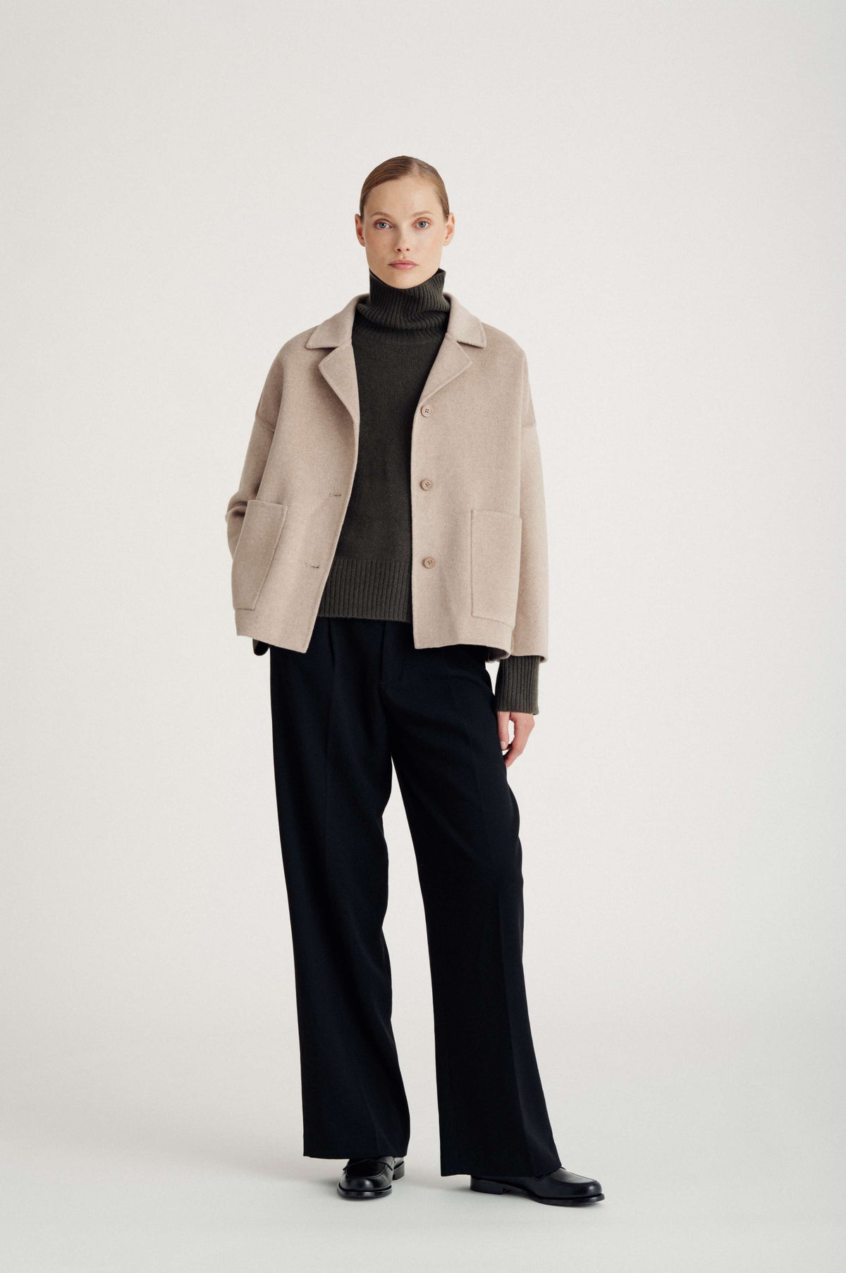 Davida woven jacket Outerwear Sand