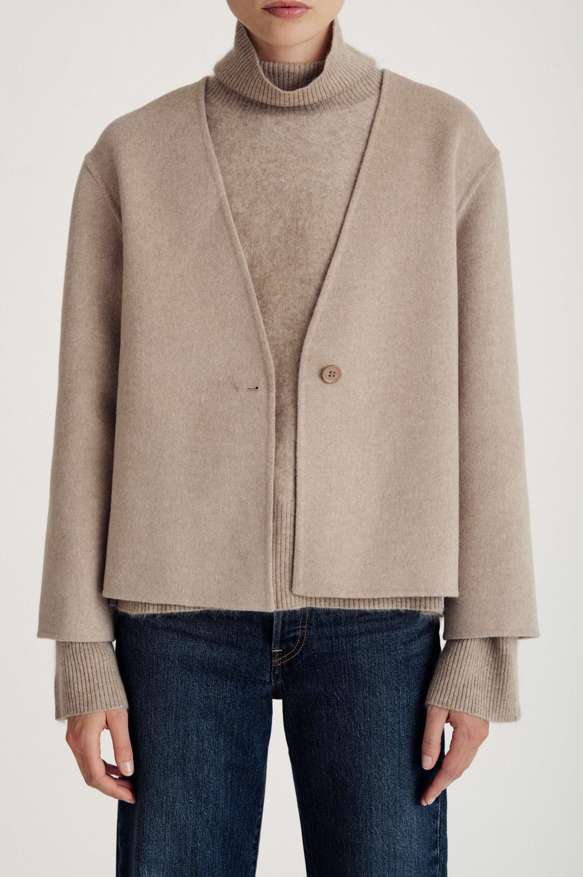 Davida woven kimono jacket Outerwear Sand